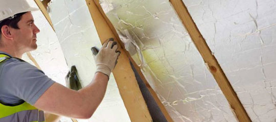 travaux d'isolation.